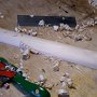 Shaping the maple neck blank.