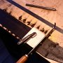 The fret slots are cut.