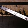 The fret saw has the right kerf for the 1mm thick bar frets.