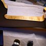 The maple body is pumiced with some oil varnish.